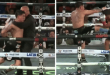 Ángel “Tashiro” Fierro descalificado por patear a Abraham Cordero en Tijuana