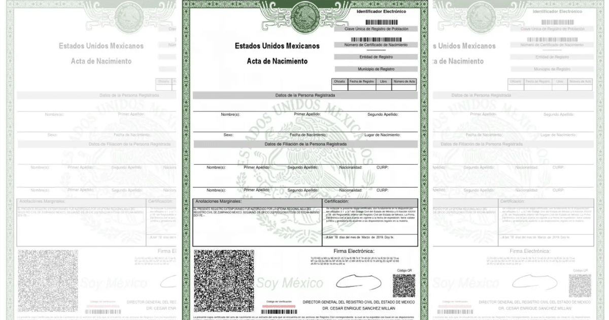 Así puedes descargar tu acta de nacimiento en línea