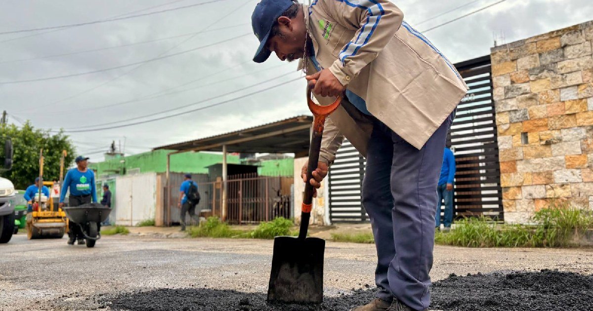 Disminuyen 74 reportes diarios de baches en Mérida respecto a 2024
