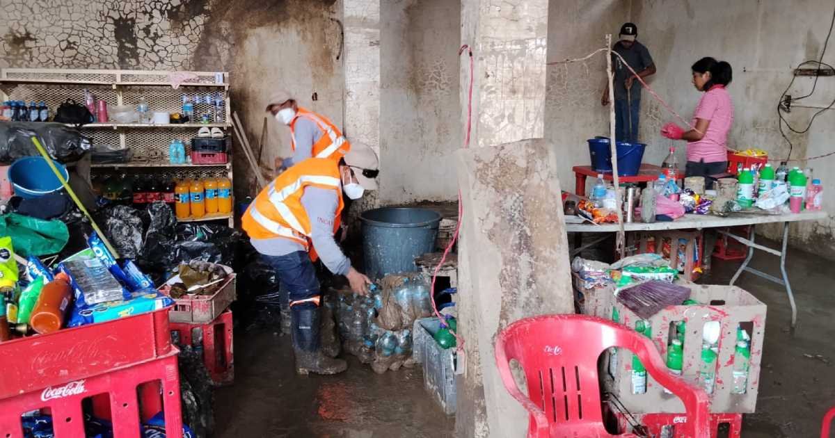 brigada yucateca ya trabaja en poza rica en zonas afectadas por inundaciones