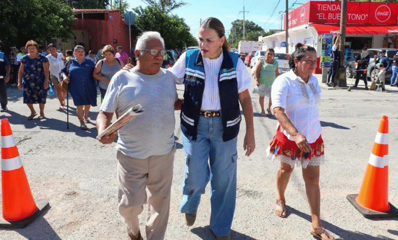 cecilia patrón encabeza el megaoperativo de limpieza 11 en mayapán