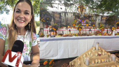 Cecilia Patrón Laviada celebra el Janal Pixán con el altar monumental en Mérida