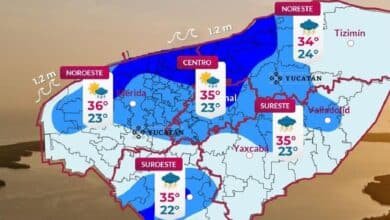 Clima en Yucatán: se espera chubascos vespertinos en algunos municipios