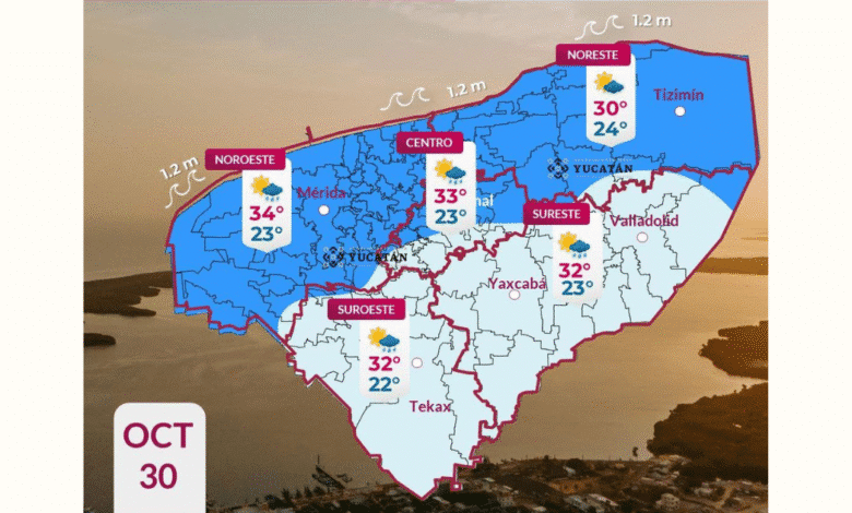 clima en yucatán ambiente cálido por día y frío por la noche
