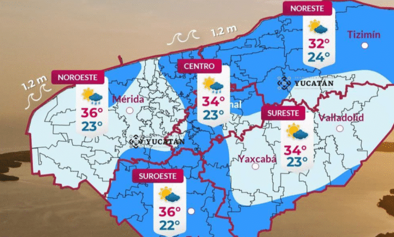 clima en yucatán se espera el ingreso de un frente frío en los próximos días