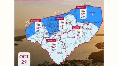 clima en yucatán se espera ingreso de frente frío no. 11