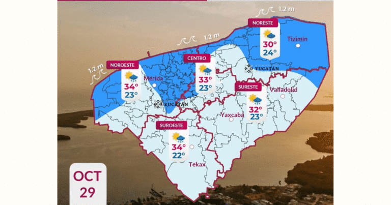 clima en yucatán se espera ingreso de frente frío no. 11