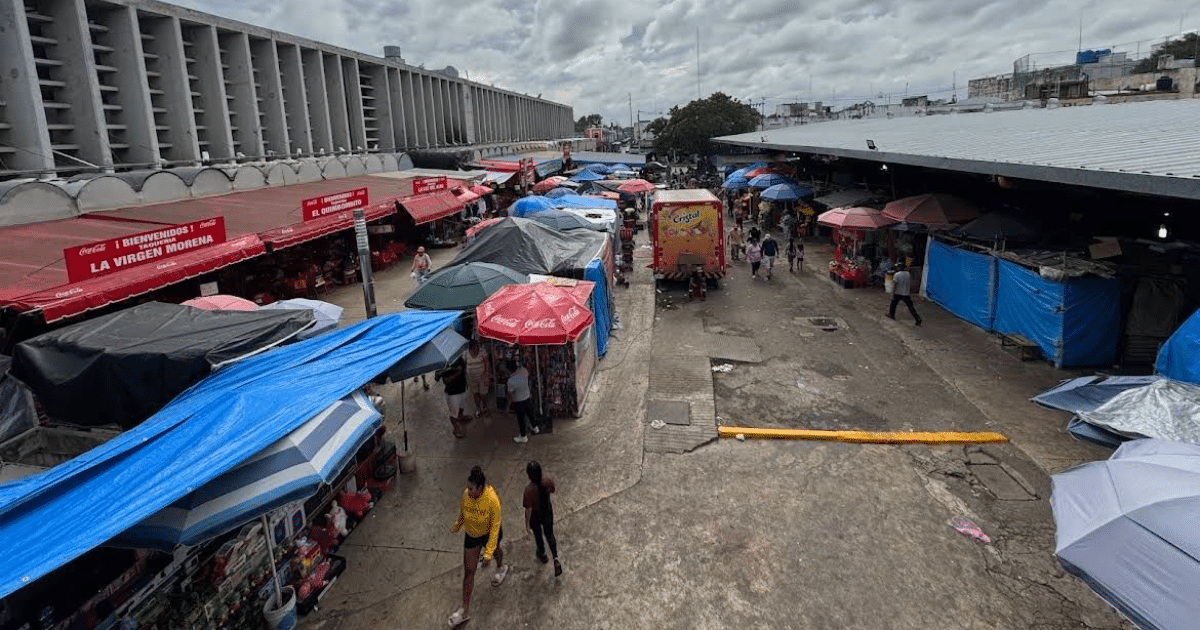 Dan mantenimiento a los mercados de Mérida ante las lluvias constantes