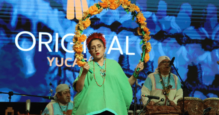 Las Mujeres Cardencheras y el grupo Tribu llenaron de sonidos originarios el Gran Museo del Mundo Maya
