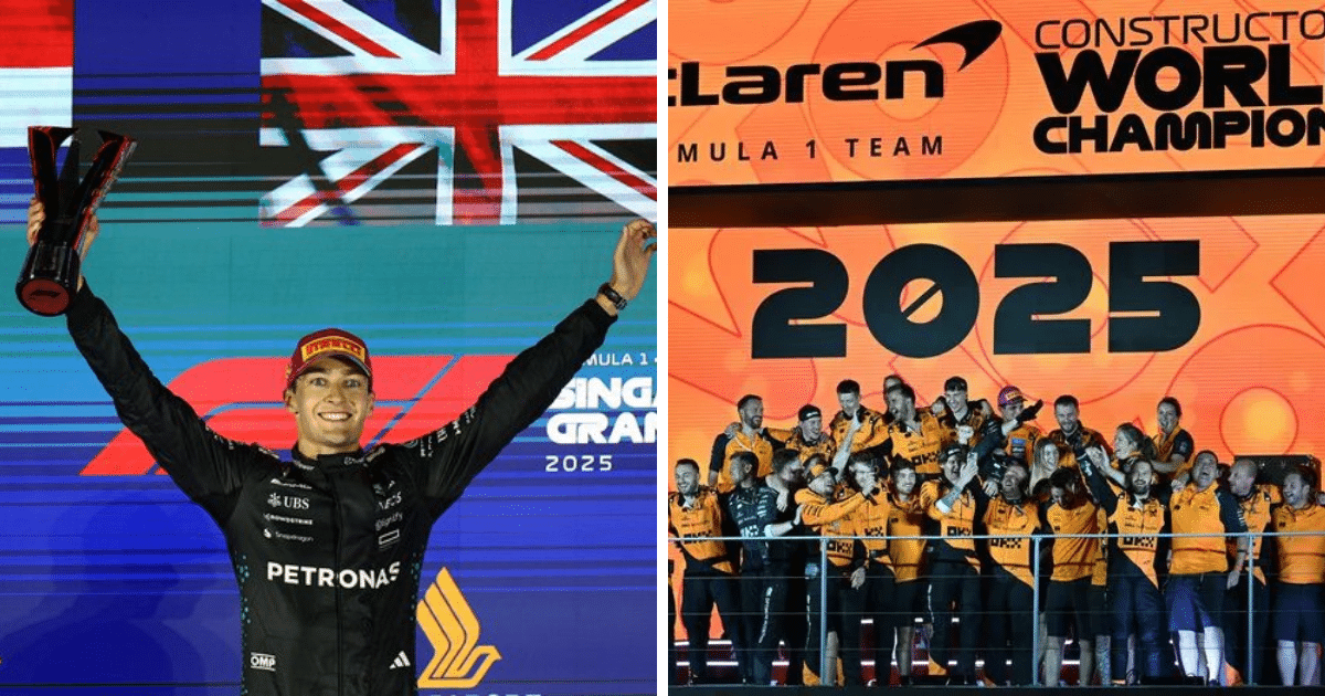 George Russell (Mercedes) logró su segunda victoria de la temporada en el Gran Premio de Singapur, mientras Oscar Piastri (McLaren) sigue liderando el campeonato de pilotos. McLaren aseguró su segundo título consecutivo de constructores tras una destacada actuación de Piastri y Lando Norris.