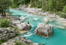El río esmeralda de los Alpes Soča, el paraíso de aventura de Eslovenia que escapó del turismo masivo (Foto por I feel Slovenia)