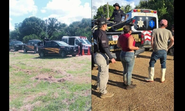 Localizan con vida a pareja extraviada en los montes de Tekax, tras intensa búsqueda