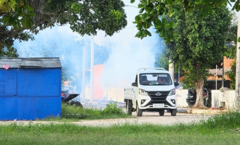 erik rihani intensifica fumigación en progreso tras lluvias recientes