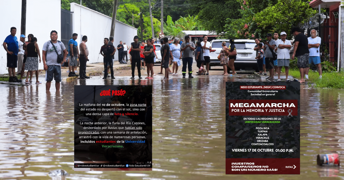 Estudiantes de la UV convocan a marchas masivas por la tragedia de Poza Rica