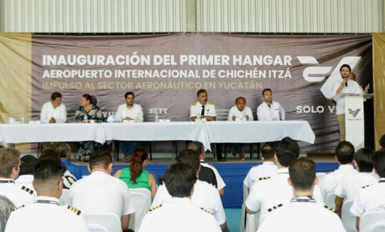 inauguran primer hangar y taller aeronáutico en el aeropuerto internacional de chichén itzá (4)