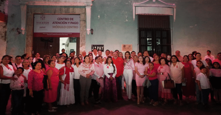 japay se ilumina de rosa en apoyo a la lucha contra el cáncer de mama en yucatán