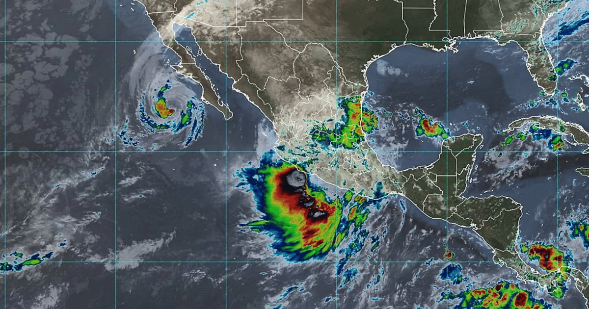 La tormenta tropical Raymond se forma frente a las costas de México (Foto por SMN)