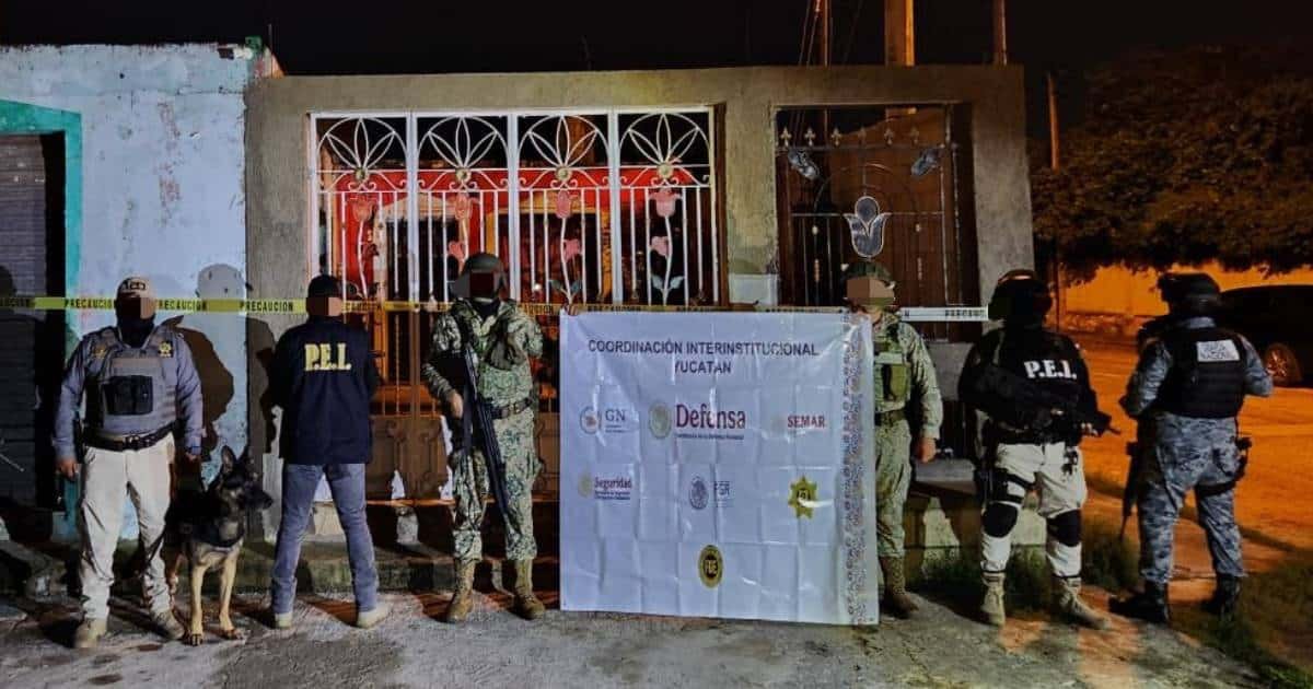 Operativos antinarcóticos en Kanasín y Mérida dejan dos detenidos y decomiso de sustancias prohibidas