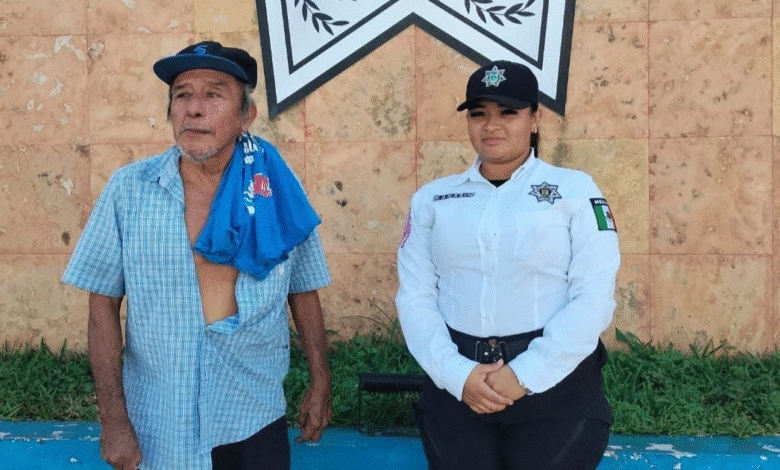 policía vecinal de kanasín buscan a familiares de adulto mayor originario de peto