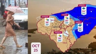 prevén lluvias moderadas y actividad eléctrica en el oriente de yucatán este sábado