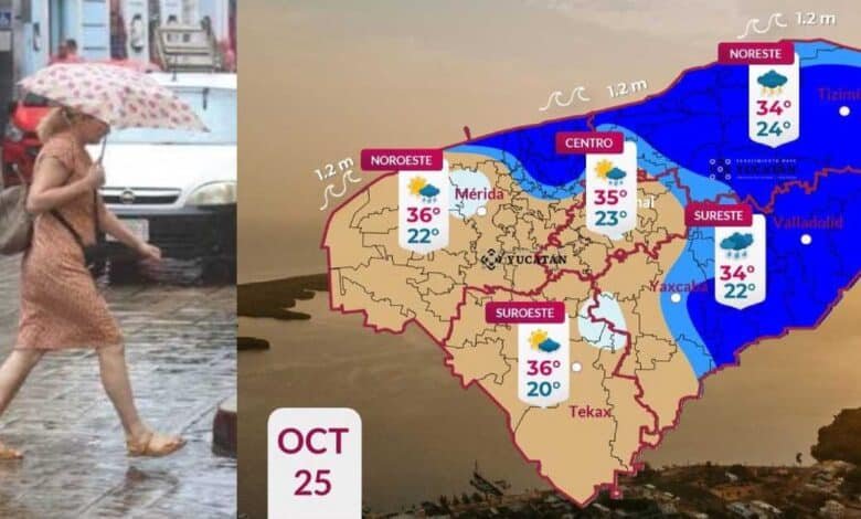 prevén lluvias moderadas y actividad eléctrica en el oriente de yucatán este sábado
