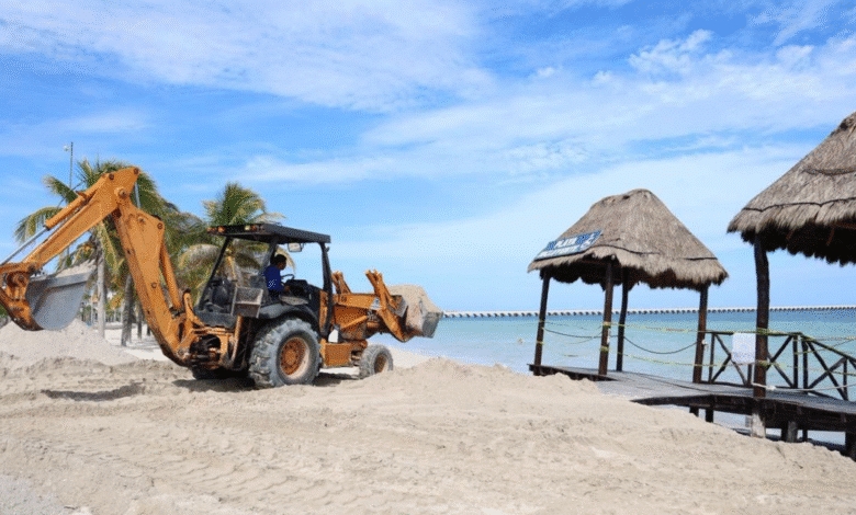 progreso inicia nueva etapa de recuperación de playas con dragado y relleno de arena