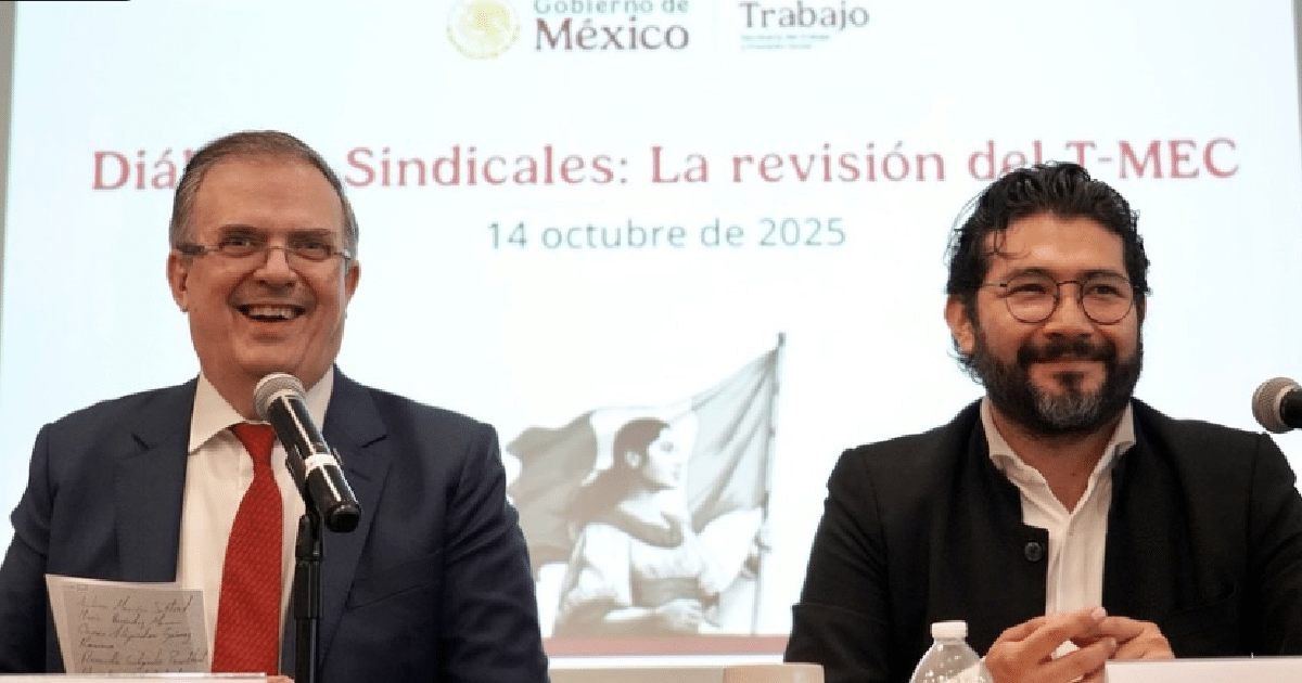 Organizaciones sindicales independientes entregaron formalmente un documento de recomendaciones a los titulares de la Secretaría de Economía, Marcelo Ebrard, y de la Secretaría del Trabajo y Previsión Social (STPS), Marath Bolaños, en el marco de los "Diálogos Sindicales" para la revisión del T-MEC.