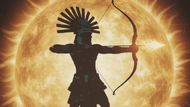 La antigua leyenda del flechazo de Tonatiuh al dios del alba explica, desde la cosmovisión mexica, el origen del crepúsculo y la dualidad entre la luz y la sombra. Este relato, heredado del México prehispánico, representa una metáfora sobre el ciclo solar y la lucha eterna entre las fuerzas del orden y el caos.