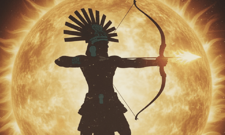 La antigua leyenda del flechazo de Tonatiuh al dios del alba explica, desde la cosmovisión mexica, el origen del crepúsculo y la dualidad entre la luz y la sombra. Este relato, heredado del México prehispánico, representa una metáfora sobre el ciclo solar y la lucha eterna entre las fuerzas del orden y el caos.