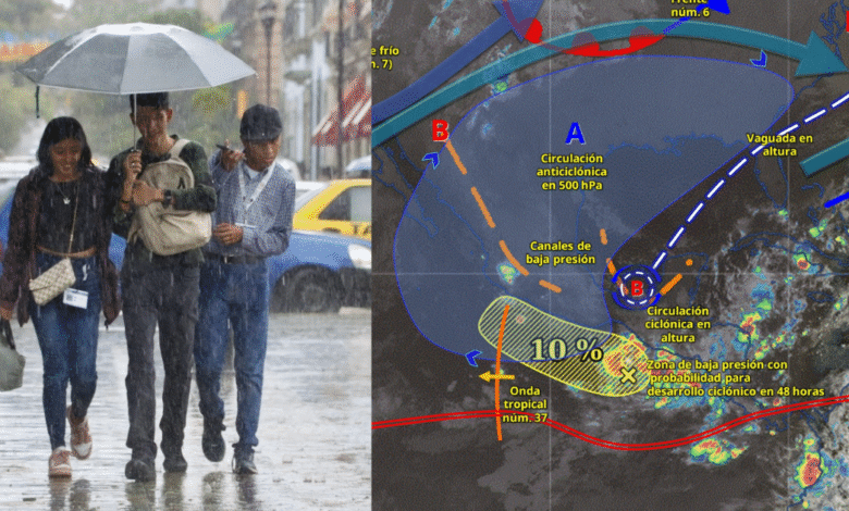 Se esperan lluvias intensas y tormentas en 5 estados del país