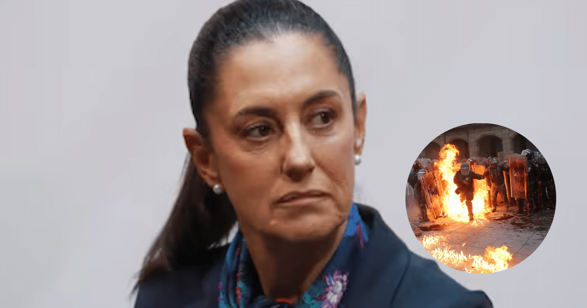 Sheinbaum condena violencia en marcha del 2 de octubre en CDMX