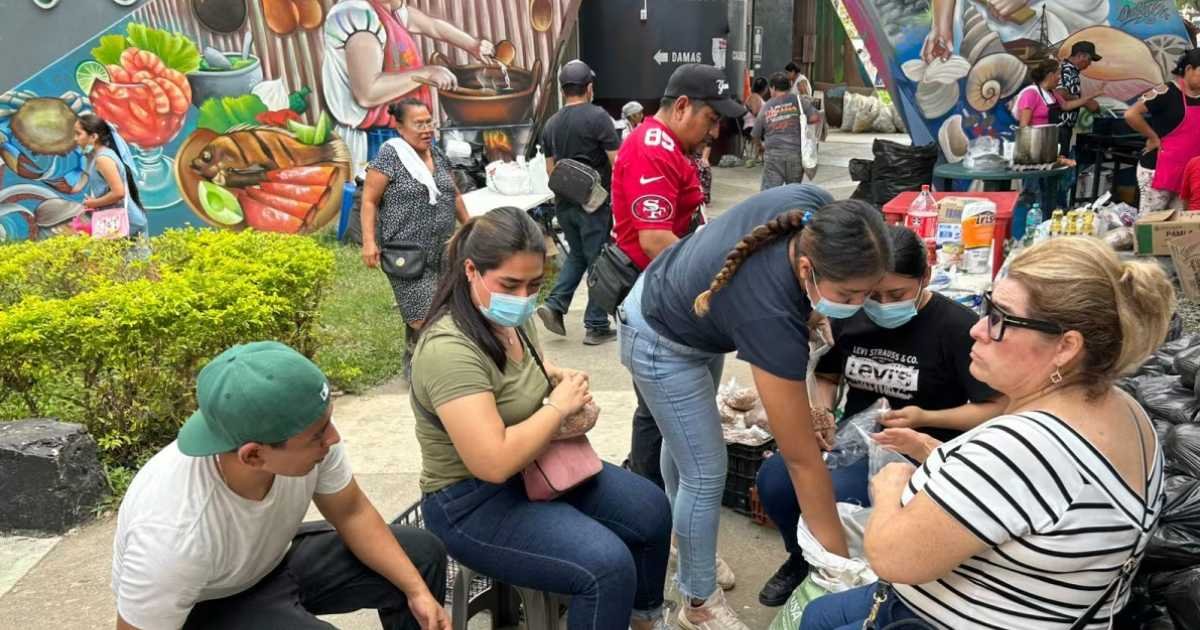 Vecinos de Poza Rica habilitan cocina comunitaria y refugio