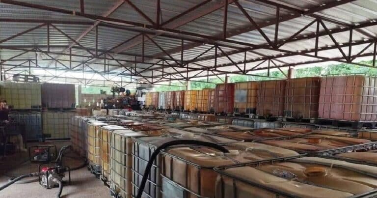 Clausuran bodega de huachicol en Seyé, Yucatán; aseguran 105 mil litros de diésel
