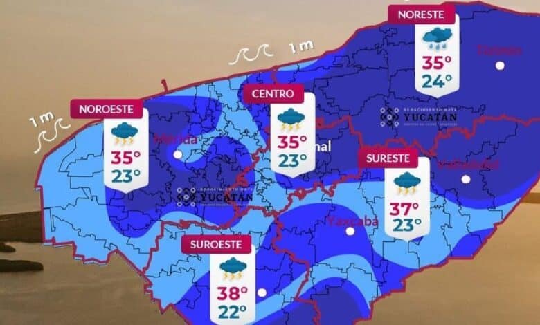 Clima en Yucatán: llaman a tomar precauciones en la costa