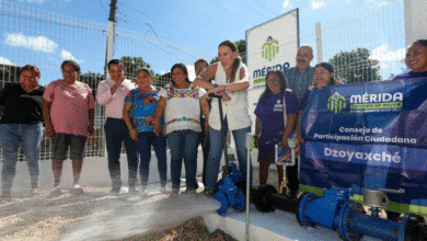 cecilia patrón entrega sistema de agua potable renovado en dzoyaxché y refuerza atención a las comisarías