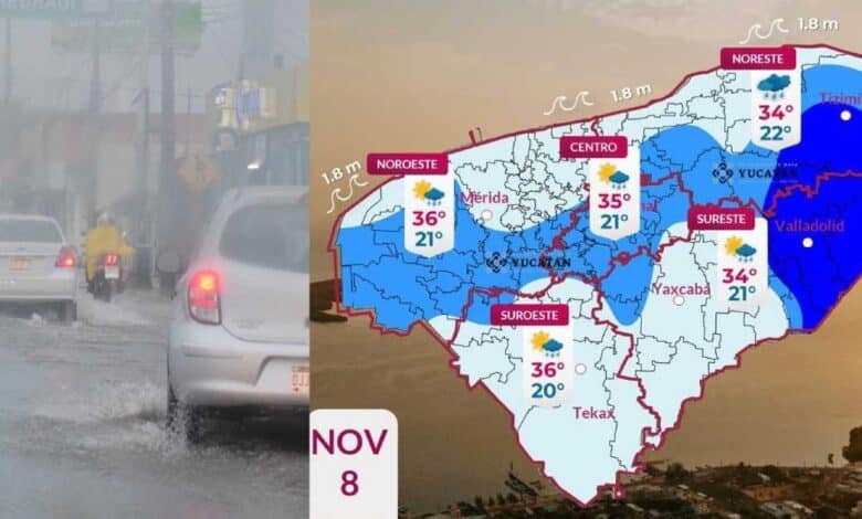 clima en yucatán estos son los municipios donde lloverá hoy
