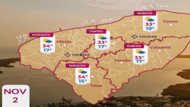 clima en yucatán ingresa frente frío