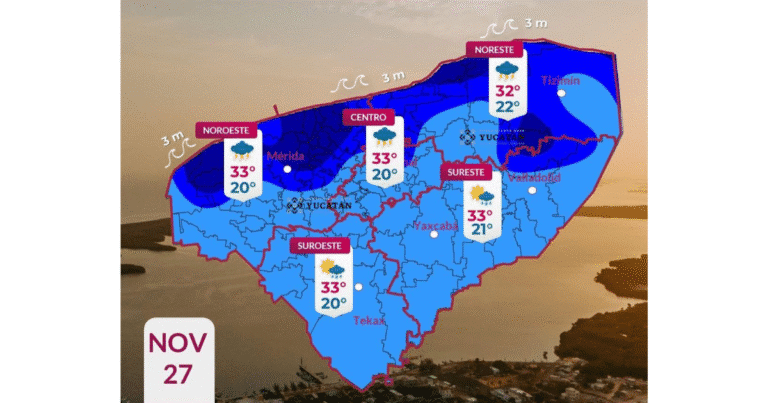 clima en yucatán ingresa frente frío no. 16