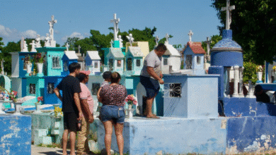 devoción y nostalgia en el cementerio de xoclán