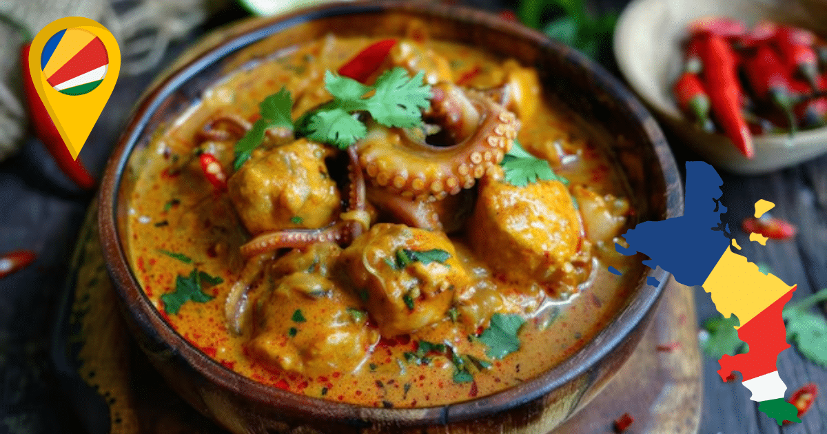 El tesoro de Seychelles Kari Koko Zourit, el curry de pulpo que resume la historia del Índico (Foto por Freepik)