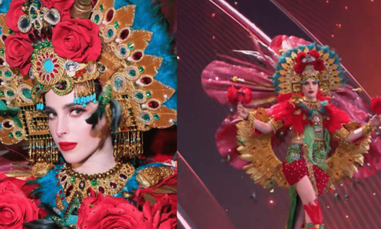 Fátima Bosch deslumbra en la Gala de traje típico 2025