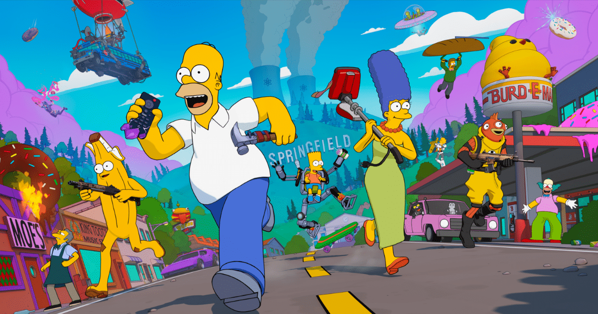 Fortnite x Los Simpson Springfield llega con pase épico