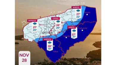 frente frío no. 16 dejará ambiente fresco y lluvias en yucatán este viernes