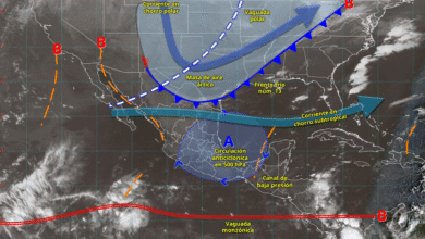 Frente frío número 13 provoca intensas lluvias y fuertes rachas de viento en el Golfo de México y el sureste del país