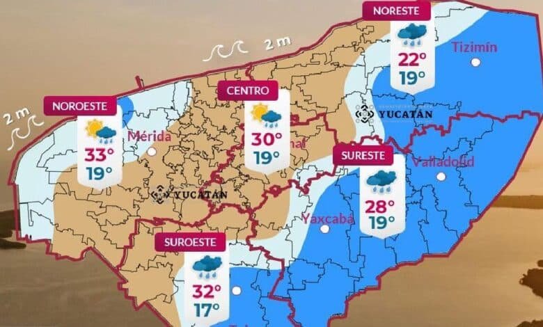 Clima en Yucatán: regresa ambiente cálido y lluvias dispersas