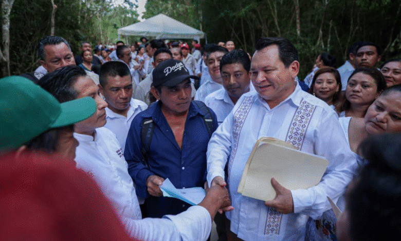 gobierno del estado inicia construcción del camino x’tut–sisbichén en temozón y chemax
