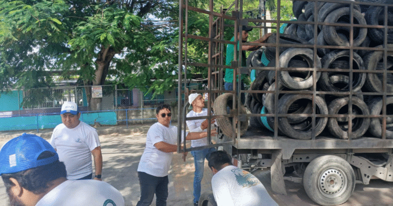 kanasín retira más de 2,400 llantas con apoyo ciudadano