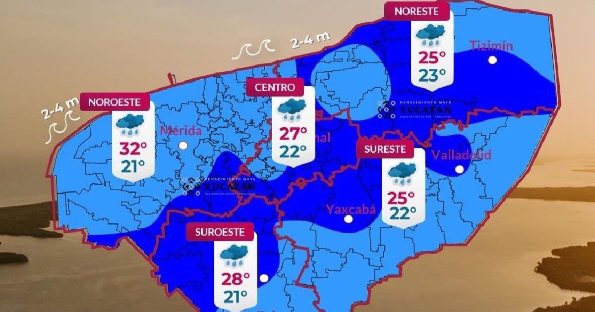 Clima en Yucatán: se espera un descenso de temperatura