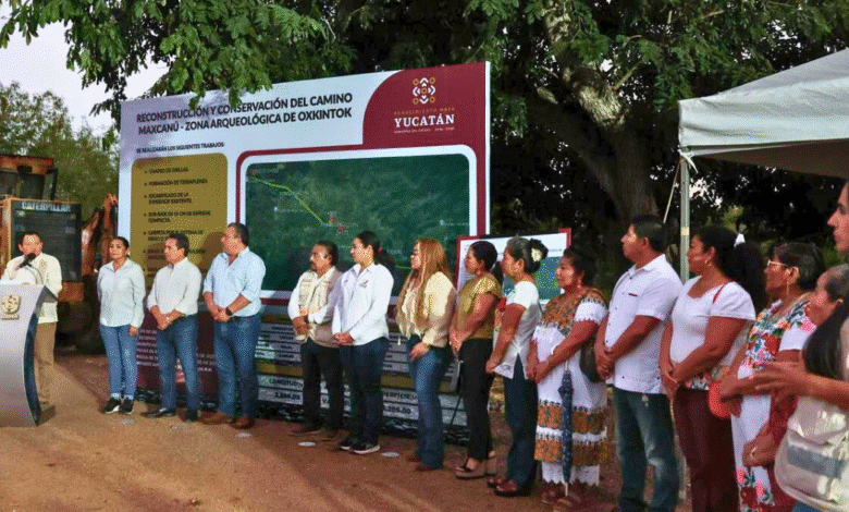 modernizan camino a oxkintok para impulsar turismo y desarrollo en maxcanú