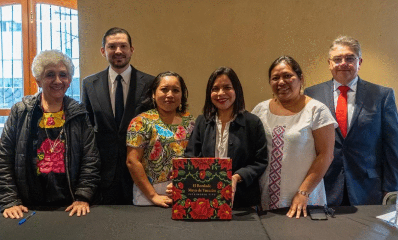 presentan el bordado maya de yucatán patrimonio vivo en original méxico